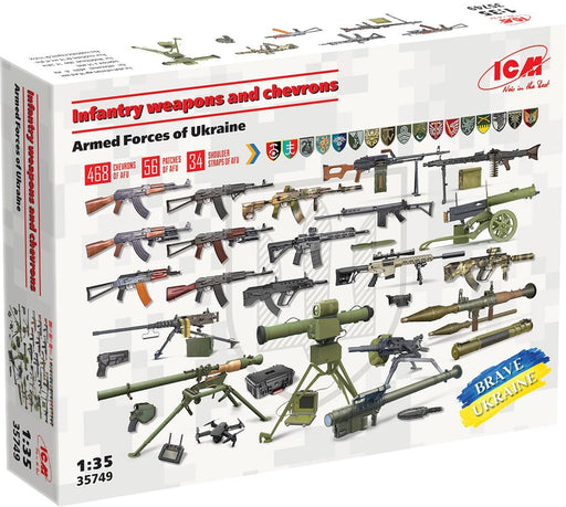 ICM 1/35 Infantry weapons and chevrons Armed Forces of Ukraine Model Kit 35749_1