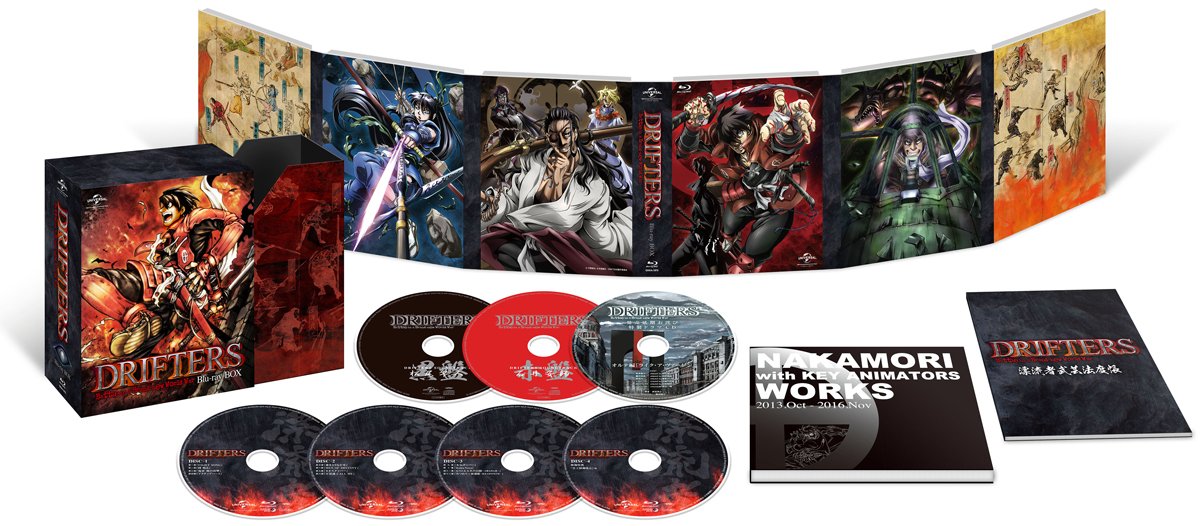 DRIFTERS Blu-ray BOX First Limited Edition w/Soundtarck CD Artbook GNXA-1870 NEW_1