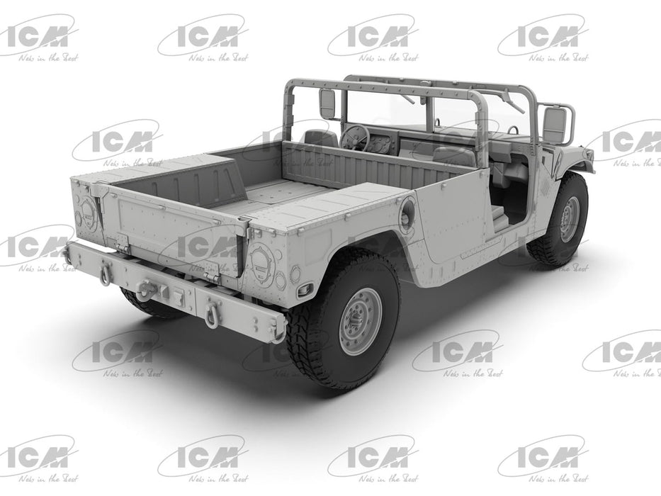 ICM 1/35 America Humvee M1097A2 Plastic Model Kit ICM35435 with 2 decal NEW_3