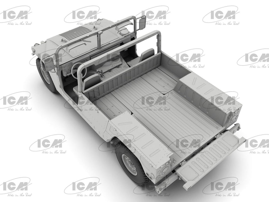 ICM 1/35 America Humvee M1097A2 Plastic Model Kit ICM35435 with 2 decal NEW_5