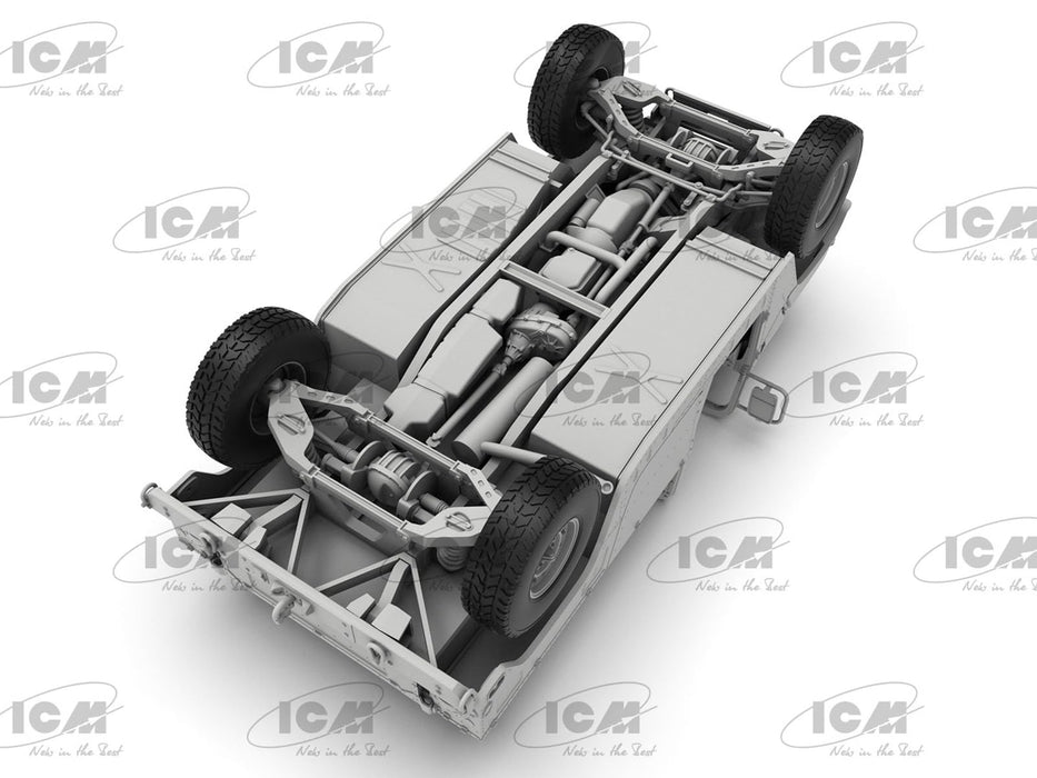 ICM 1/35 America Humvee M1097A2 Plastic Model Kit ICM35435 with 2 decal NEW_9