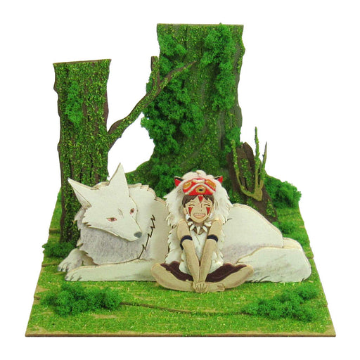 Sankei Studio Ghibli mini Princess Mononoke San and Wild Dog Papercraft MP07-45_1