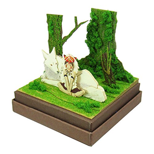 Sankei Studio Ghibli mini Princess Mononoke San and Wild Dog Papercraft MP07-45_4