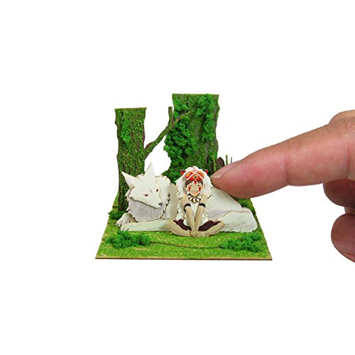 Sankei Studio Ghibli mini Princess Mononoke San and Wild Dog Papercraft MP07-45_6