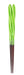Aoba Chopsticks Natural Wood Twisted Candy Yellow Green 18cm Made in Japan NEW_1