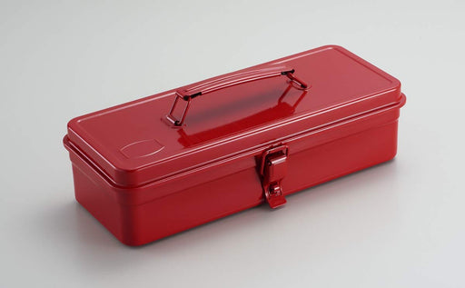 TOYO T-320 Red Steel Tool Box Trunk 32x12.5x8.5cm Made in Japan Seamless NEW_1