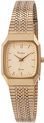 CROTON Watch RT-167L-04 Women's Gold Stainless Band Brass Case Made in Japan NEW_1