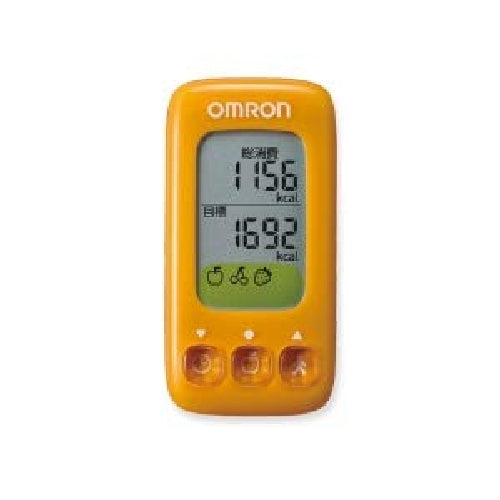 OMRON activity meter orange calorie scan Step count HJA-314-YR Battery Powered_1
