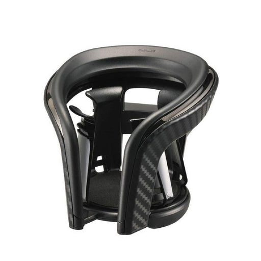Carmate drink holder DZ373 black plating Quattro X carbon H99xW107xD117mm NEW_1