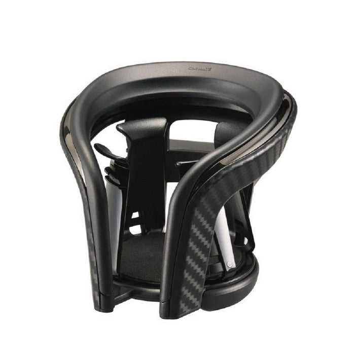 Carmate drink holder DZ373 black plating Quattro X carbon H99xW107xD117mm NEW_1