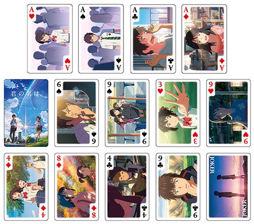 Ensky Your Name. Kimi no naha Movie Characters Playing Cards Multicolor 54-cards_1