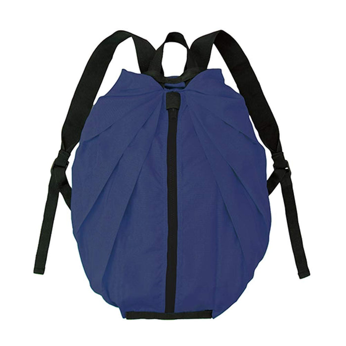 MARNA Shupatto Rucksack Navy Eco bag Easy to Fold S436NV 28x40cm Polyester NEW_1