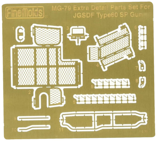 FineMolds 1/35 Type 60 Self-Propelled 106mm Recoilless Gun Etching Parts MG79_1