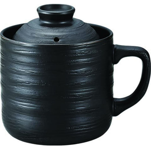 Kakusee Easy Rice Cooker Cooking Mug 1 Serving T-01B Microwave Cooking Black NEW_1