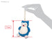 Sanei Boeki Pokemon Plush Mascot Keychain Snorlax ALL STAR COLLECTION PM08 NEW_2