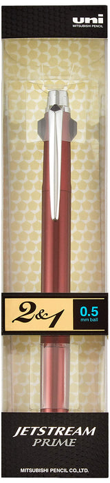 Uni JETSTREAM PRIME 2&1 0.5mm 2 Color Multi Pen Dark Bordeaux MSXE330005D65 NEW_1