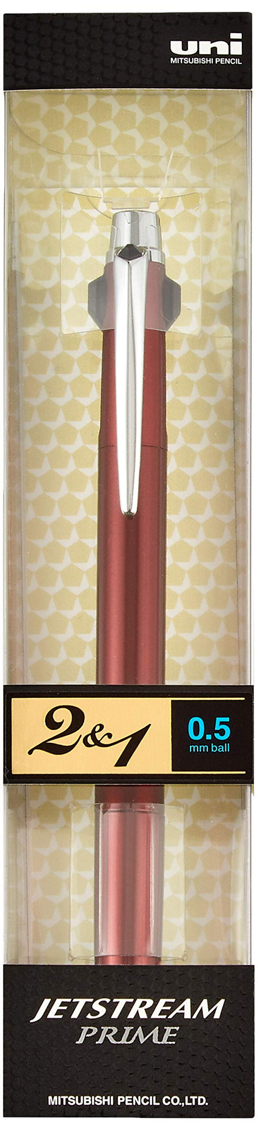 Uni JETSTREAM PRIME 2&1 0.5mm 2 Color Multi Pen Dark Bordeaux MSXE330005D65 NEW_1