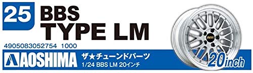 aoshima 1/24 The Tuned Parts Series No.25 BBS LM 20 inch Plastic Model Parts NEW_3