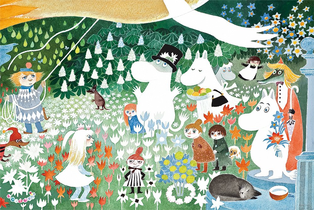 Yanoman 1000 Pieces Jigsaw Puzzle Moomin The Dangerous Journey 50x75cm 10-1289_1