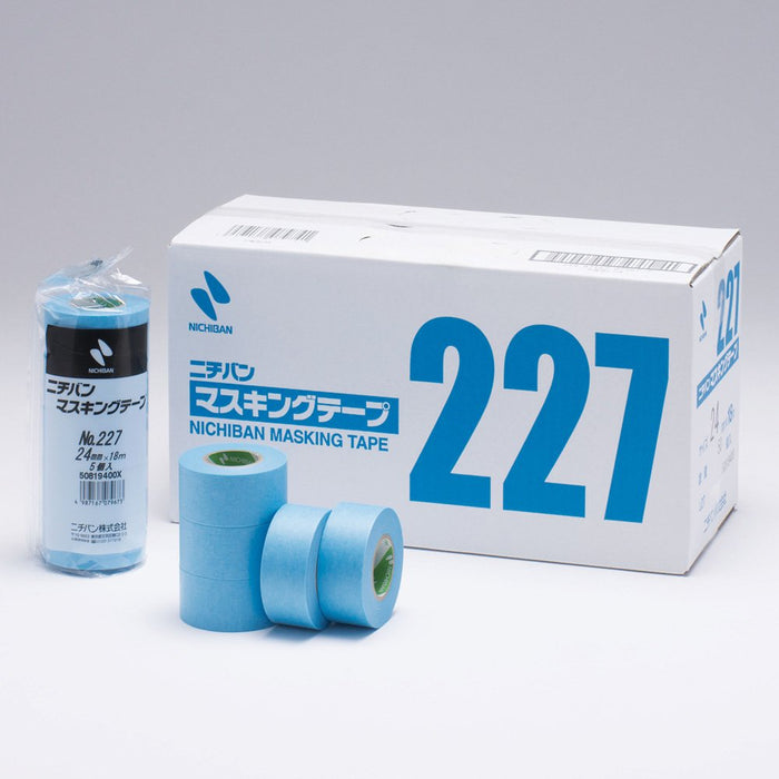 Nichiban Masking Tape No.227H 12mm x 18m 10 rolls/pack 227H12 Blue Paper Tape_4