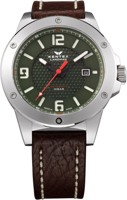 KENTEX Watch Landman Adventure Date Indicator S763X-02 Men's Brown Leather Band_1