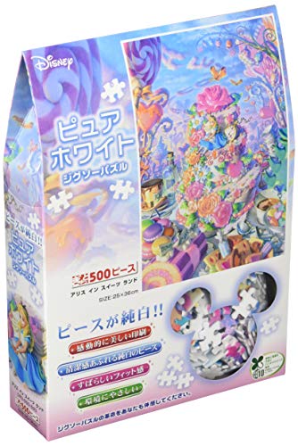 Tenyo 500pc Jigsaw Puzzle Alice in Sweetsland Pure White (25x36cm) DPG-500-593_1