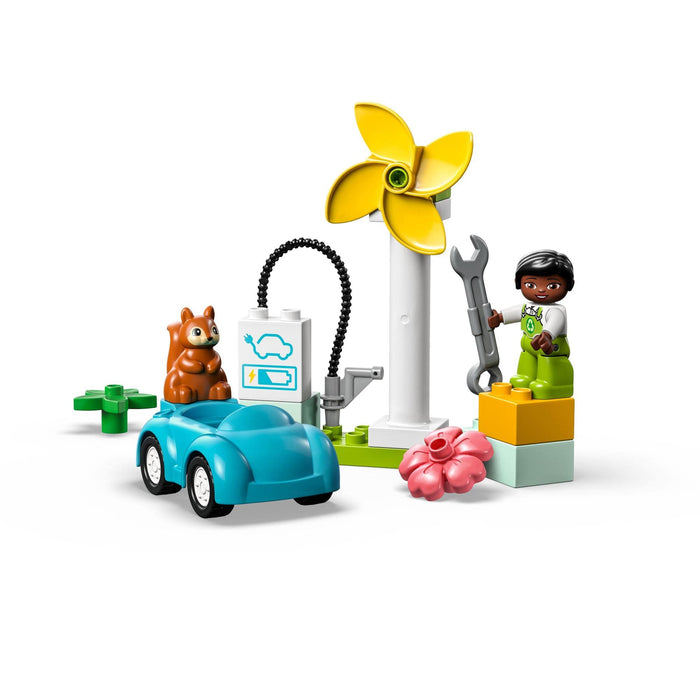 Lego Duplo Town Wind Turbine & Electric Vehicle 10985 Block Toy for Toddler NEW_9