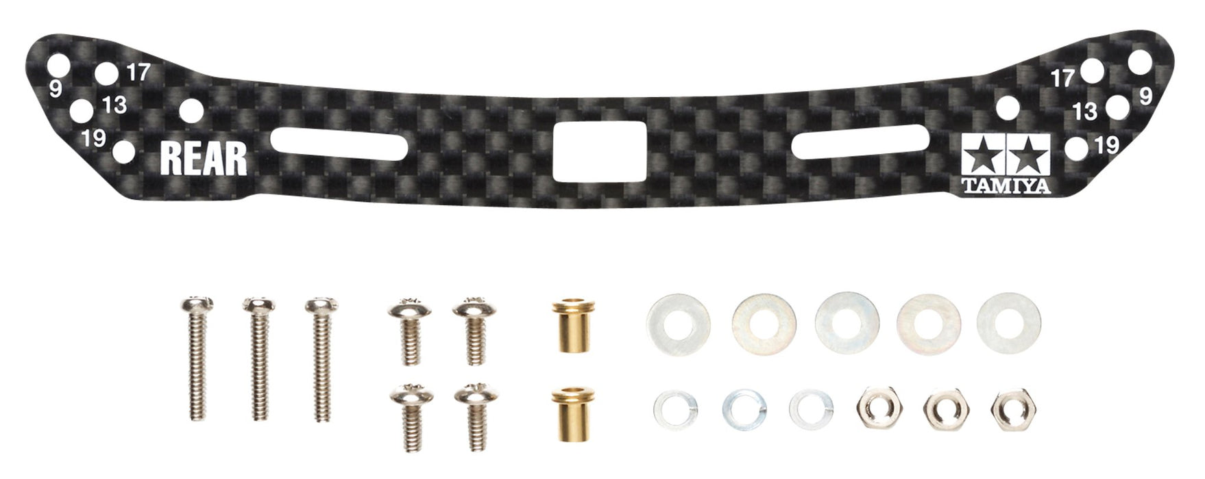 TAMIYA 95285-000 Mini 4WD HG Carbon Stay for Wide Rear Sliding Damper (2mm) NEW_1
