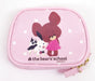 Misasa The bear's school character sewing kit pink zipper pouch round type 1764_2