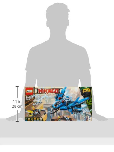 Lego 70614 NinjaGo Movie Jay's Lightning Jet Anime 876 Pieces Plastic Block Toy_3