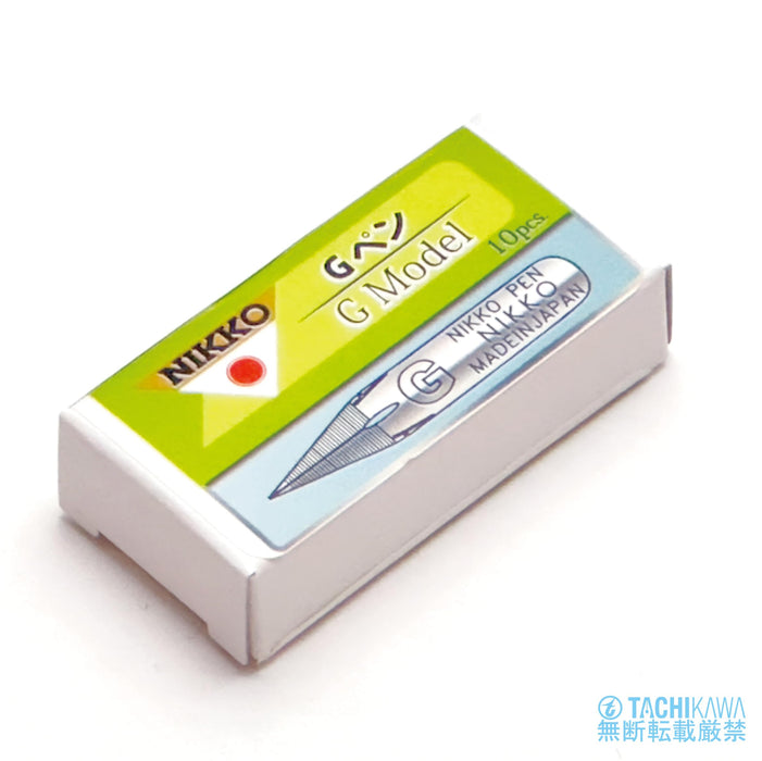 Tachikawa Pin Nikko G Pen Nib Pack of 10 Made In Japan NG-10 Manga Illustration_2