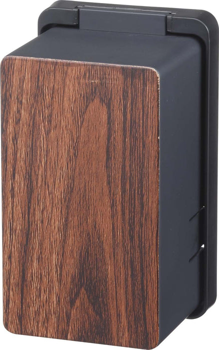 Yamazaki outlet guard Woody black W7xD6xH12cm Full Cover Type ABS Resin 3412 NEW_1