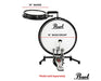 Pearl PCTK-1810BG Compact Traveler kit 10" Snare 18" Bass with Bag Black NEW_4