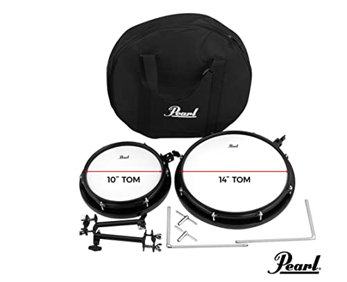 Pearl PCTK-1810BG Compact Traveler kit 10" Snare 18" Bass with Bag Black NEW_5
