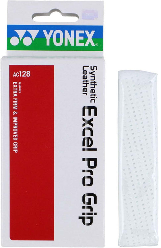 Yonex Synthetic Leather Excel Pro Grip white AC128 011 553 Tennis Racket Grip_1
