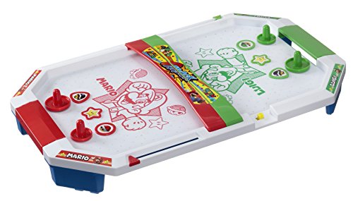 Epoch Super Mario Strike Air Hockey ATTACK Super Mario Bros. Battery Powered NEW_3
