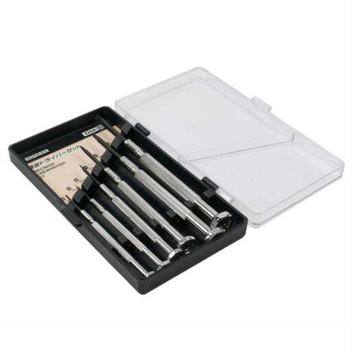 Engineer DM-30 Precision Screw driver set Flat head Type Set of 6 Plastic, Metal_2