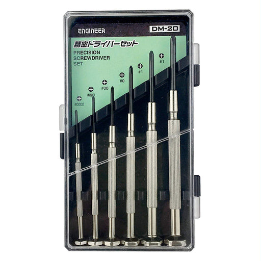 ENGINEER PRECISION SCREWDRIVER Set of 6 piece DM-20 #0000/#000/#00/#0/#1/#1 NEW_1