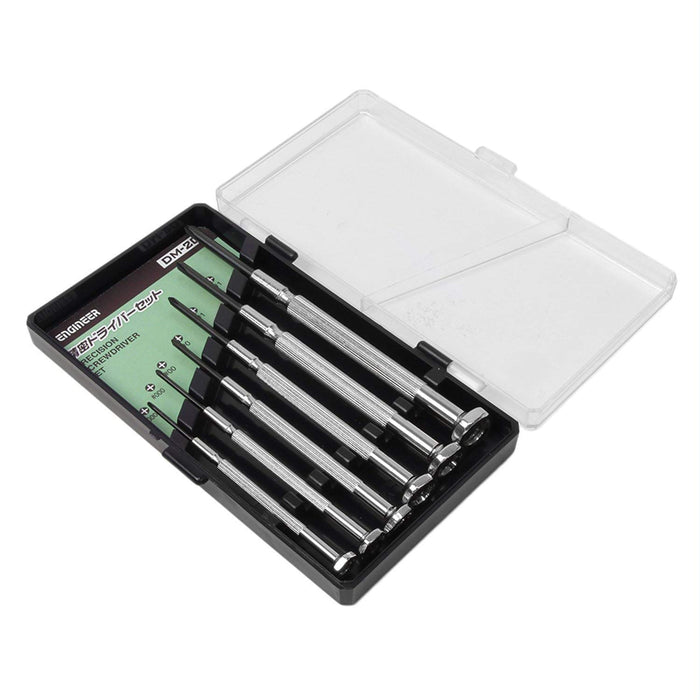 ENGINEER PRECISION SCREWDRIVER Set of 6 piece DM-20 #0000/#000/#00/#0/#1/#1 NEW_2