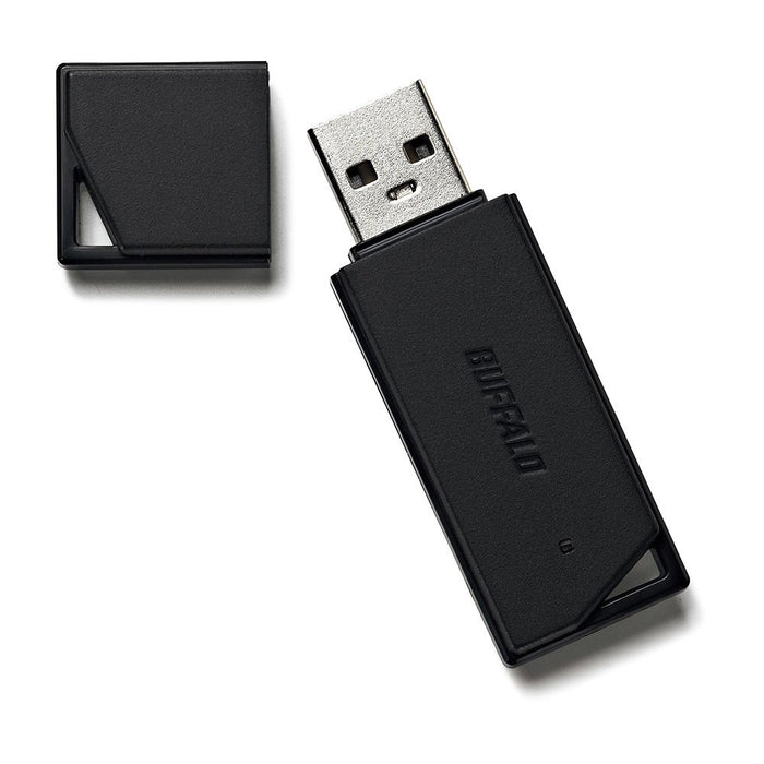 BUFFALO USB2.0 Both are USB memory 16GB black RUF2-KR16GA-BK w/ Strap Hole NEW_1