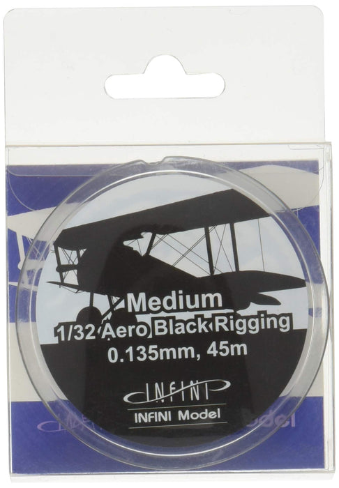 Infini model medium aero rigging 0.135mm x 45m black color for 1/32 IR3200 NEW_1