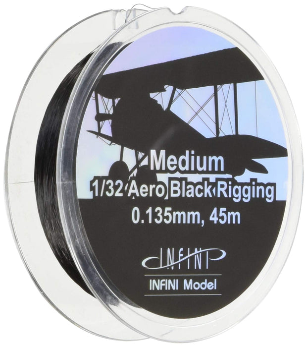 Infini model medium aero rigging 0.135mm x 45m black color for 1/32 IR3200 NEW_2
