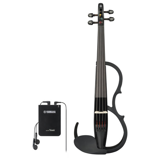 Yamaha Silent Violin YSV104 BL Black Electric Musical Instrument with Earphone_1