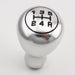 Universal Car Manual Gear Shift Knob Lever Shifter Round 5-Speed Aluminum Silver_4