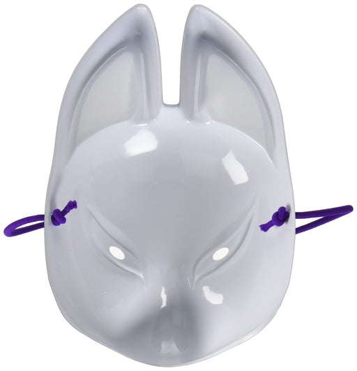 Party City Japanese Traditional Black Fox KITSUNE Mask OMEN Cosplay Half Mask_2