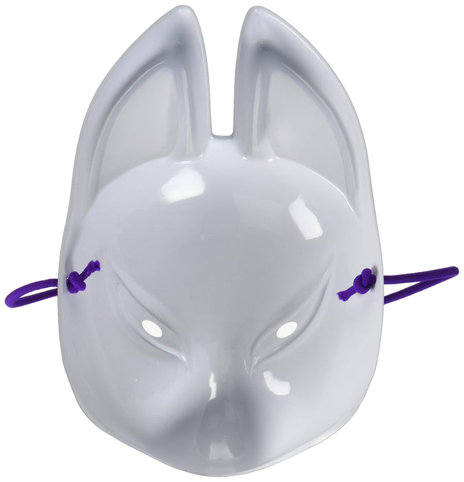 Party City Japanese Traditional Black Fox KITSUNE Mask OMEN Cosplay Half Mask_2