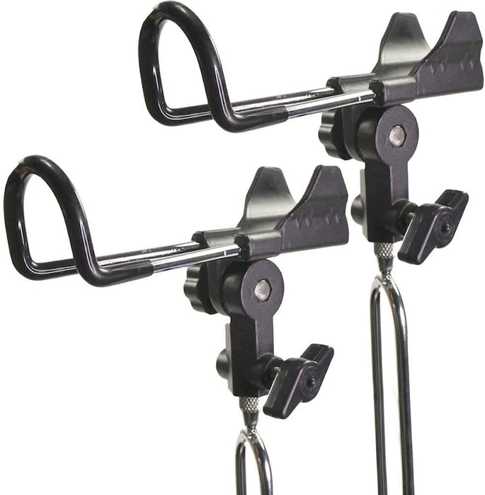 Croch Rod Stand Fishing Bracket Fishing Rod Stand Set of 2 Pieces Black NEW_1