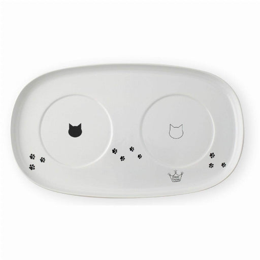 Nekoichi Cat Food Tray Double Microwave & Dishwasher Safe for 11cm Cat Bowl NEW_1