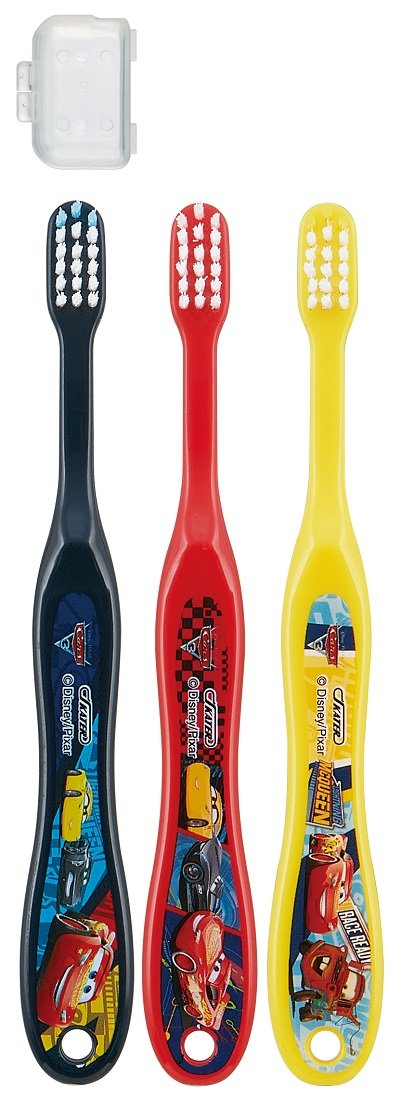 Skater TB5T Toothbrush for 3-5 years old hardness normal 3pcs Cars 3 14cm NEW_2