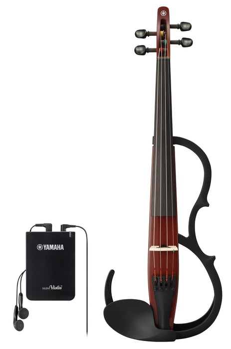 Yamaha Silent Electric Violin YSV104 BR Brown with Earphone Basic Model NEW_1